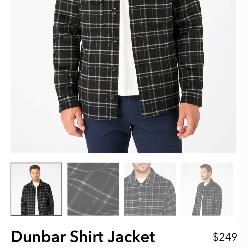 NWT in unopened package 7 Diamonds Men’s Dunbar shirt jacket